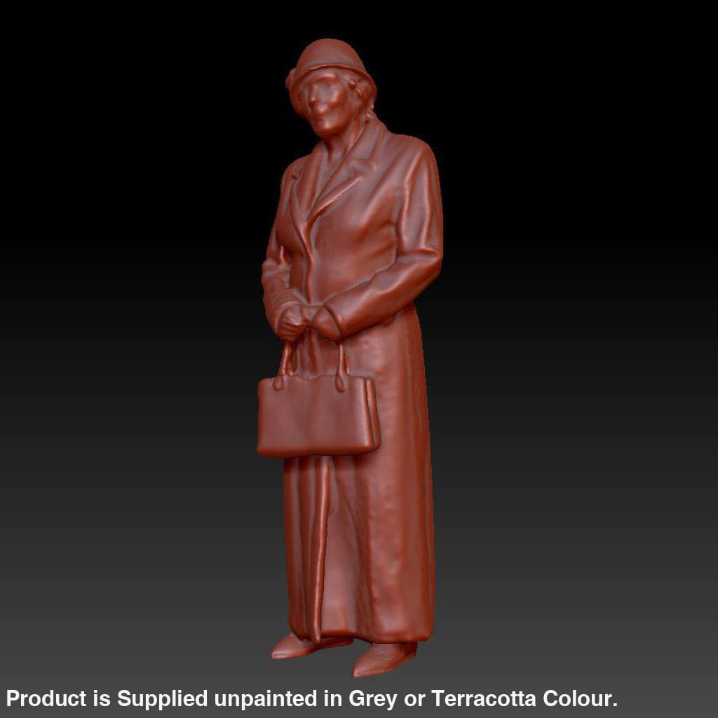 Dsp129 Lady Standing Chating Figure