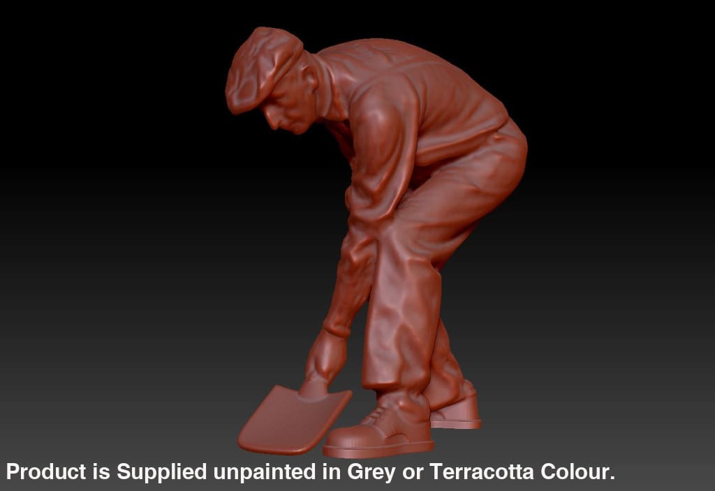 Dsp140 Loco Fireman/Male With Shovel Figure