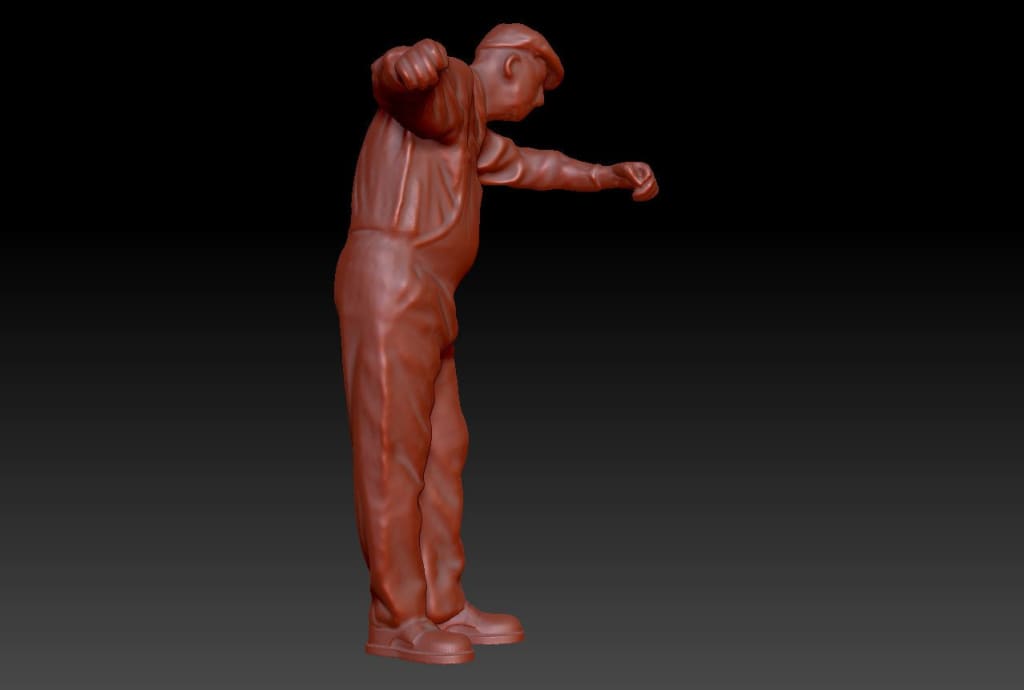 Dsp147 Train Driver Arm Out Figure