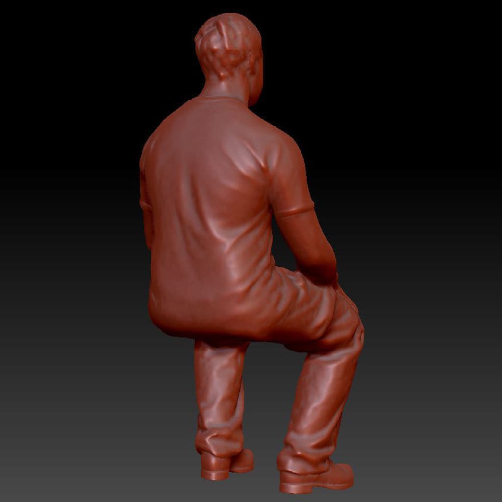 Dsp152 Male Sitting Figure