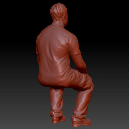 Dsp152 Male Sitting Figure