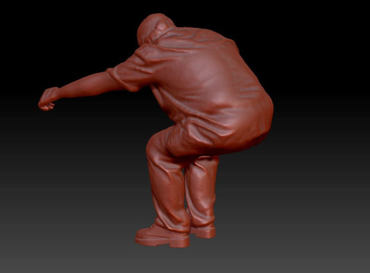 Dsp156 Male Sitting Arm Out Figure