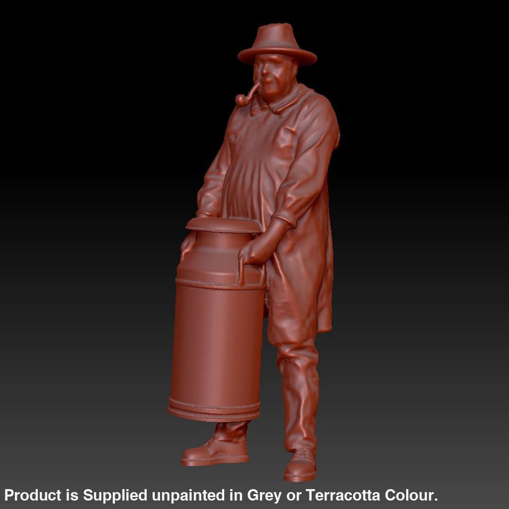 Dsp164 Male Farmer With Milk Churn Figure
