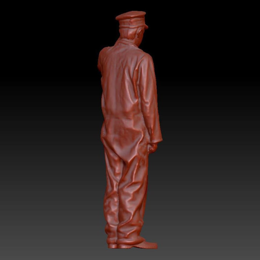 Dsp172 Young Male Train Driver Figure