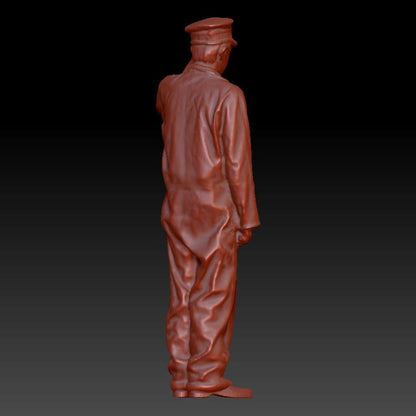 Dsp172 Young Male Train Driver Figure