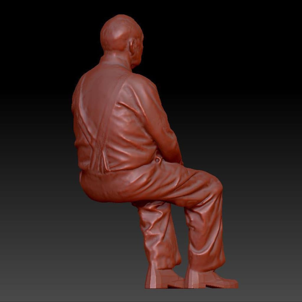 Dsp181 Male Sitting Figure