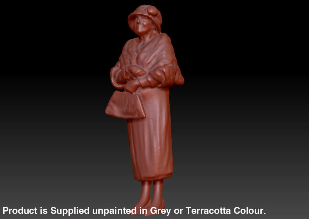 Dsp189 Older Female With Handbag Figure