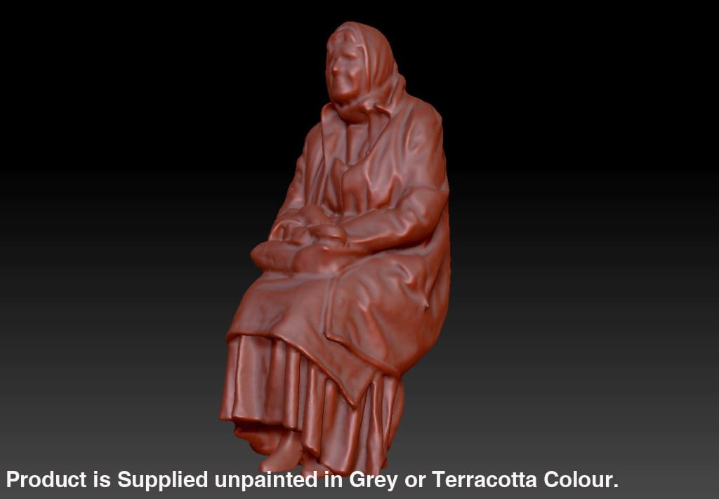 Dsp196 Older Female Sitting Figure