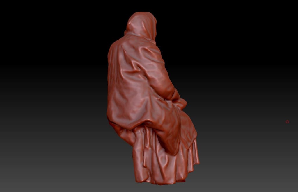 Dsp196 Older Female Sitting Figure