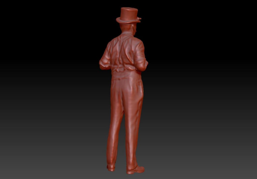 Dsp198 Male In Top Hat Figure