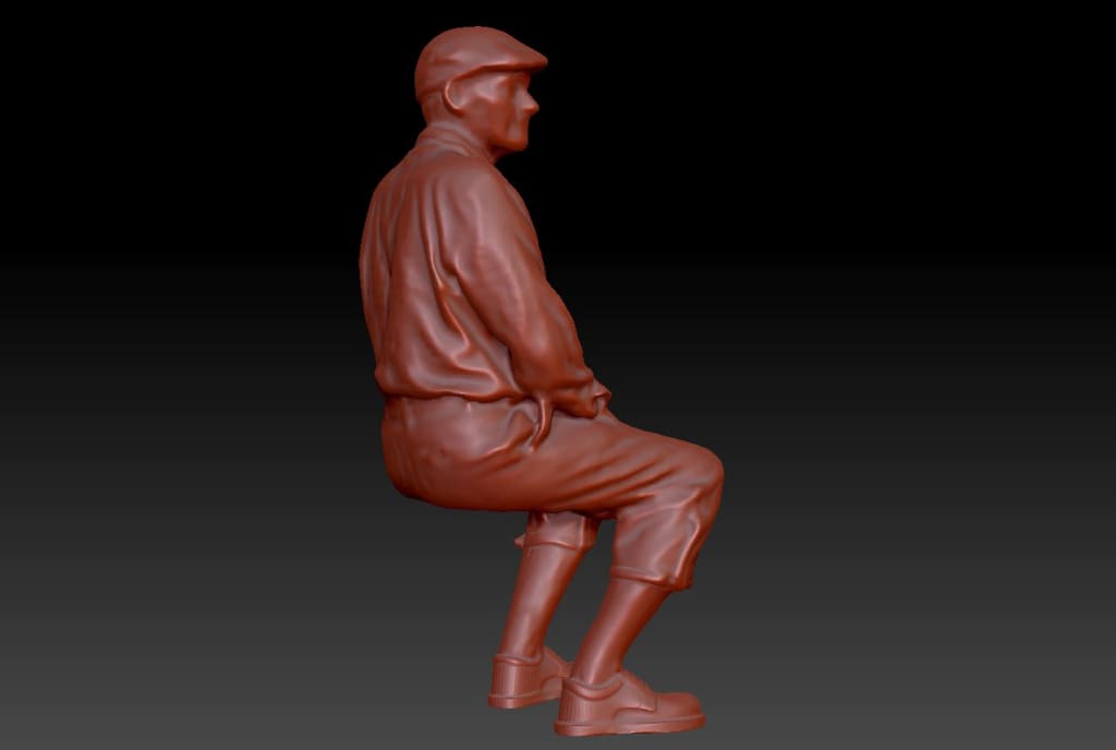 Dsp199 Male Sitting Figure