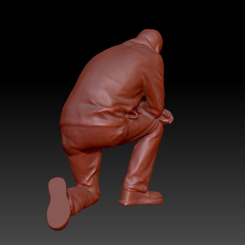 Dsp201 Male Kneeling Figure