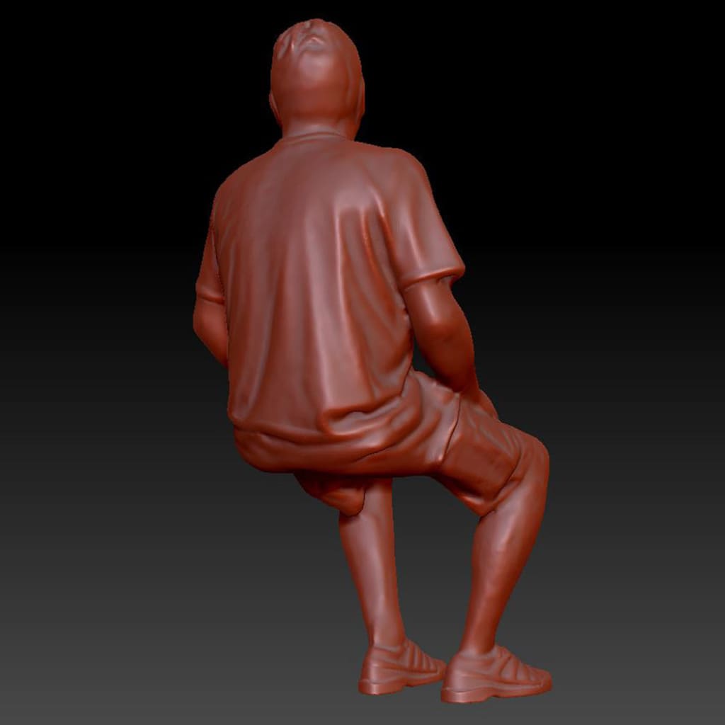 Dsp217 Male Sitting Figure