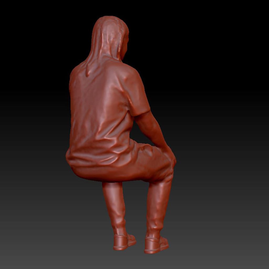 Dsp218 Male Sitting Figure