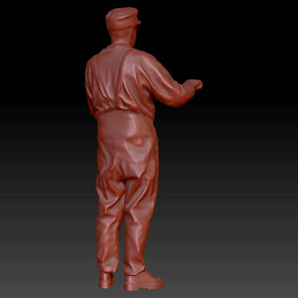 Dsp224 Male Steam Engine Driver Figure