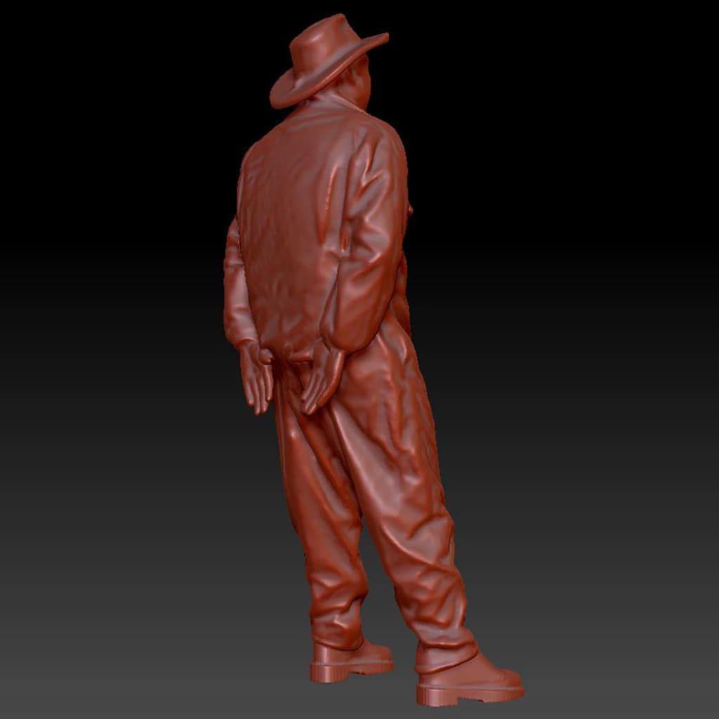 Dsp227 Farmer Leaning Figure