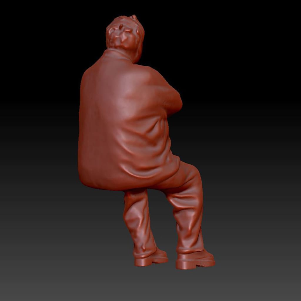 Dsp233 Male Sitting Figure