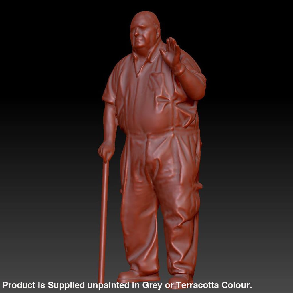 Dsp236 Older Male With Walking Stick Figure