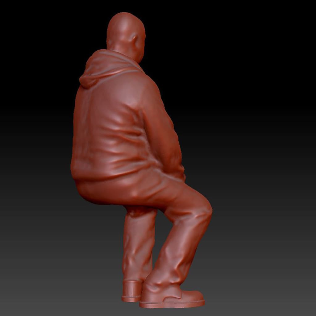 DSP237 Older Male sitting Figure