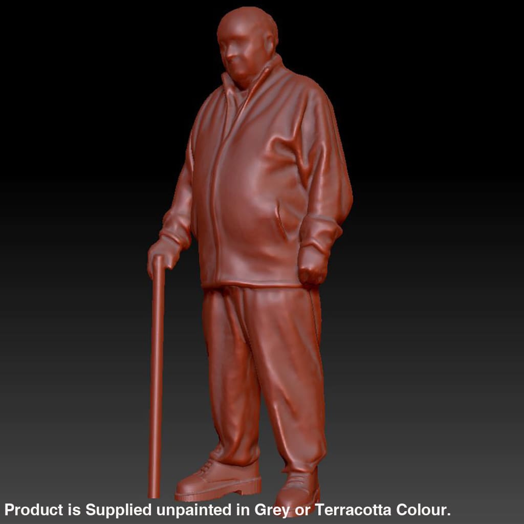 DSP239 Old male with walking stick Figure