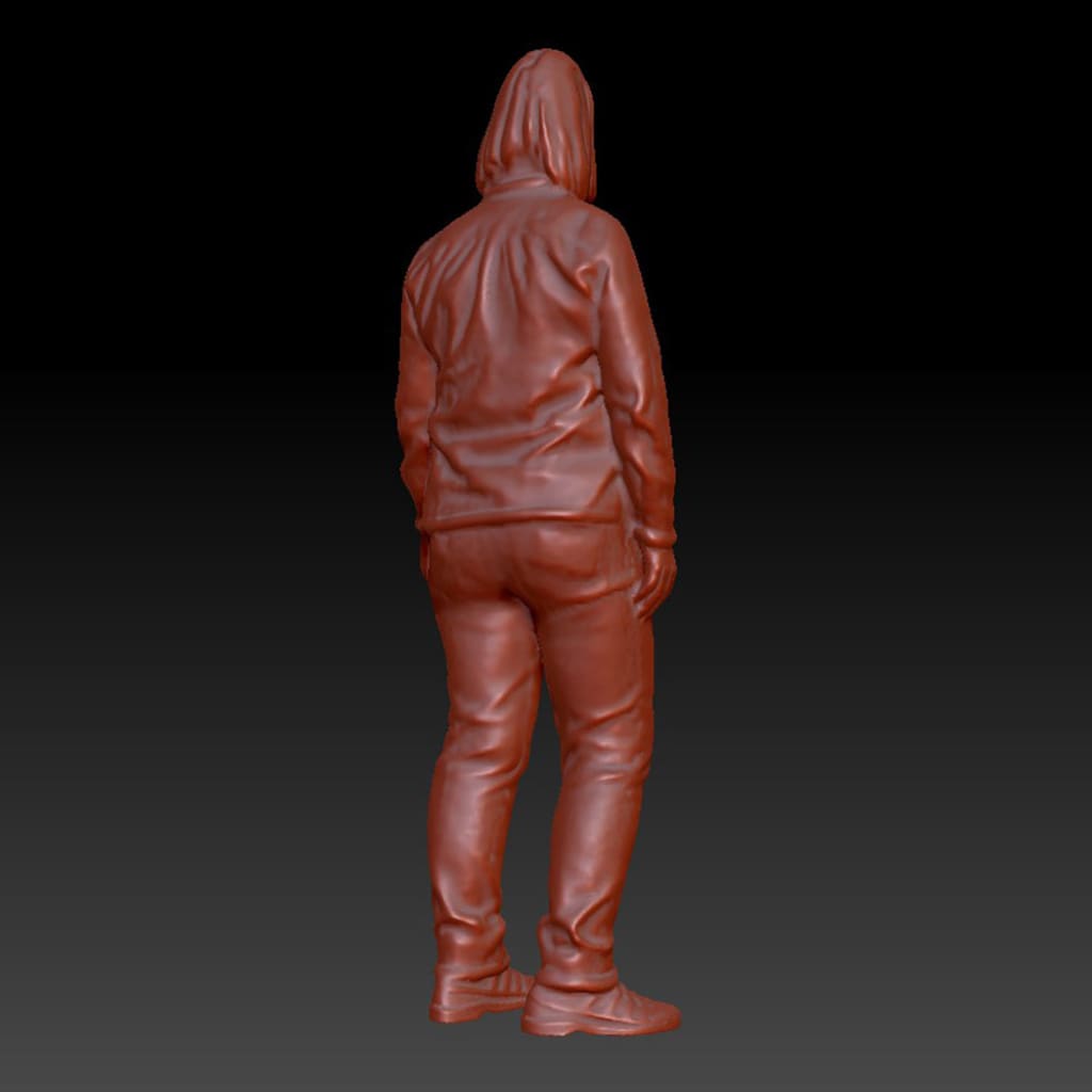 DSP242 Young Girl Waiting Figure