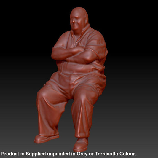 DSP248 Older Large Male Sitting Figure