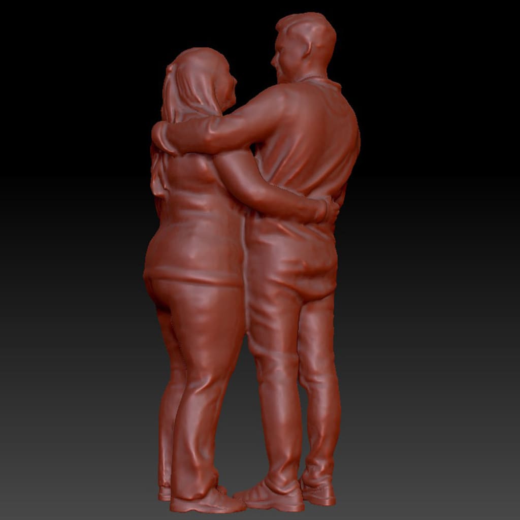 DSP249 Young Teenage couple Figure