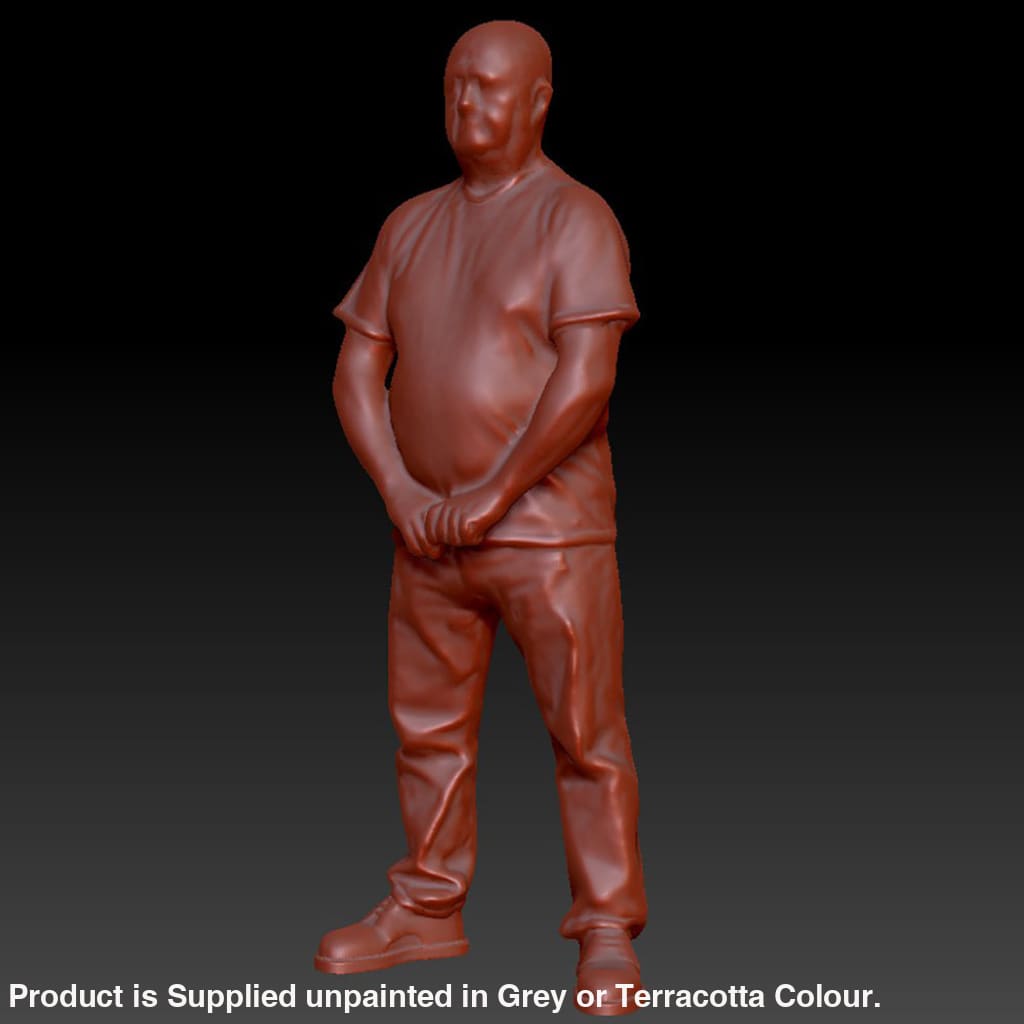 DSP253 Bald Male Standing Figure