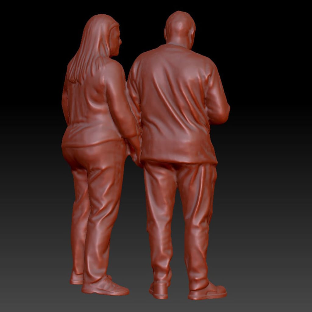 DSP254 Older Male and female couple Figure