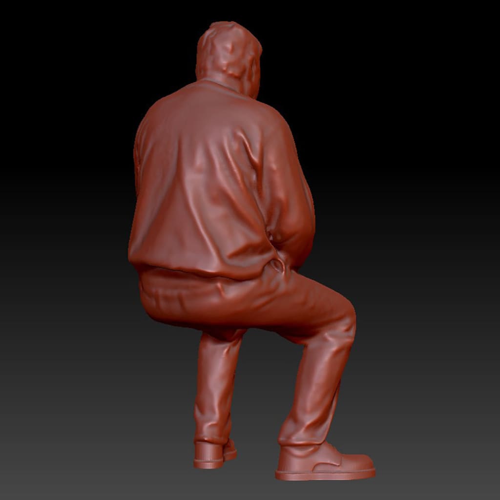 DSP257 Male Sitting Figure