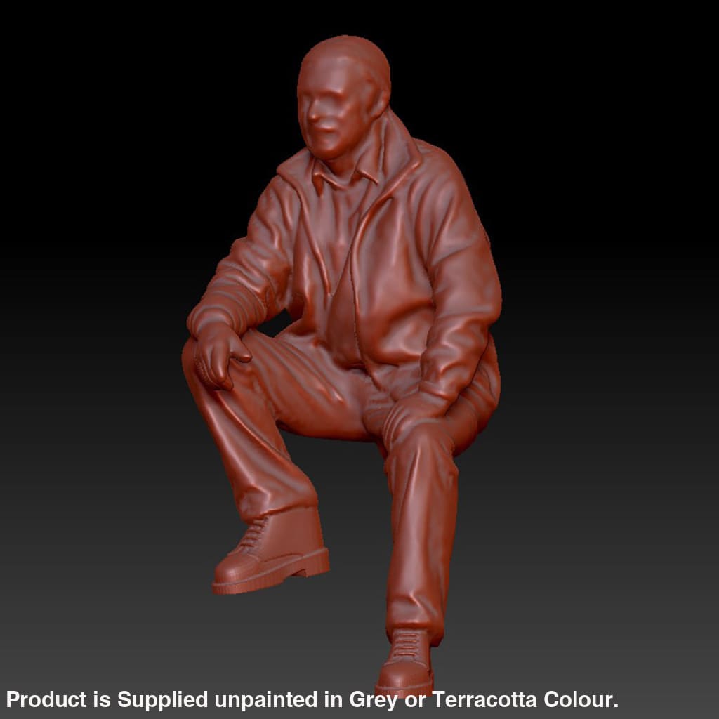 DSP258 Male sitting leg up Figure