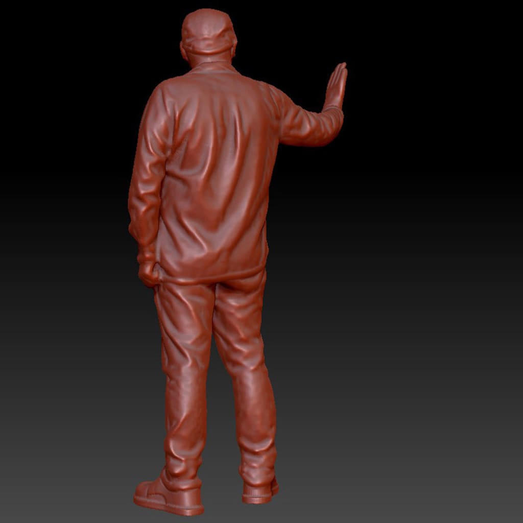 DSP267 Male Hand up Figure