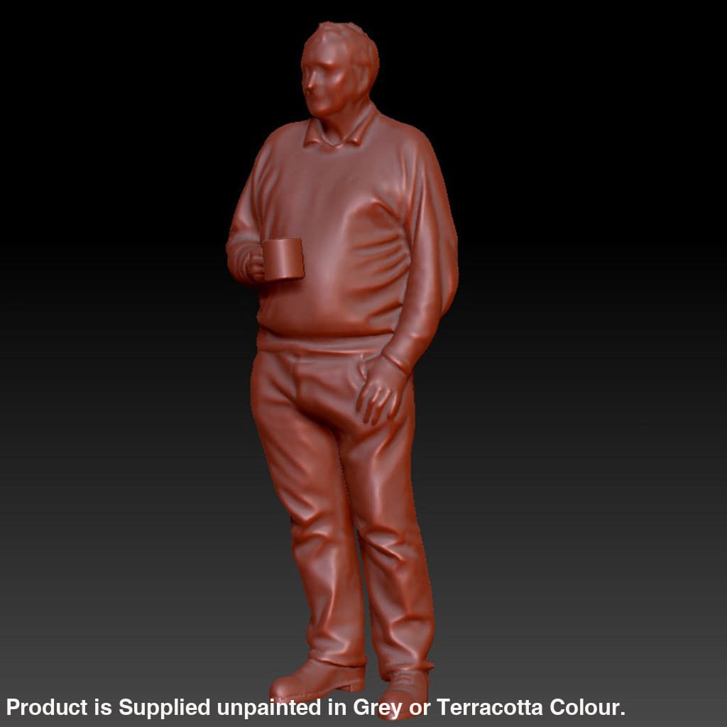 DSP268 Male with Mug of Tea Figure