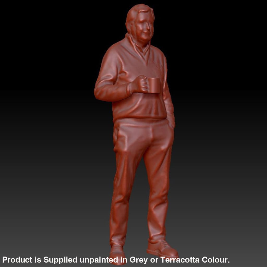 DSP273 Male with Tea Mug Figure