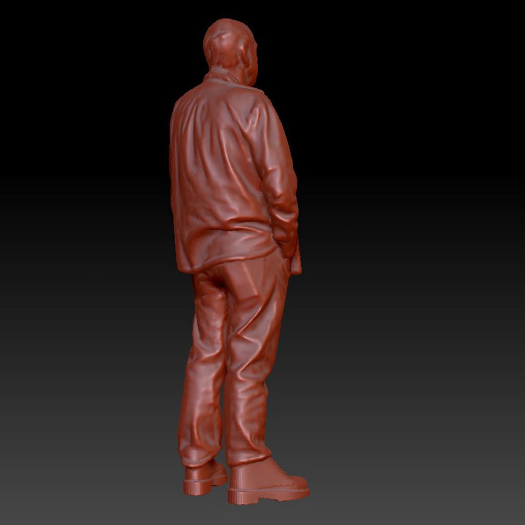 DSP280 Male in Jacket Standing Figure