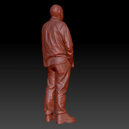 DSP280 Male in Jacket Standing Figure