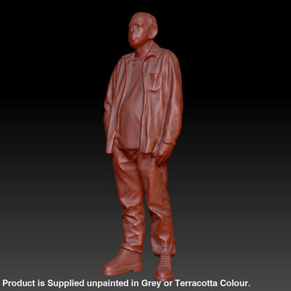 DSP280 Male in Jacket Standing Figure
