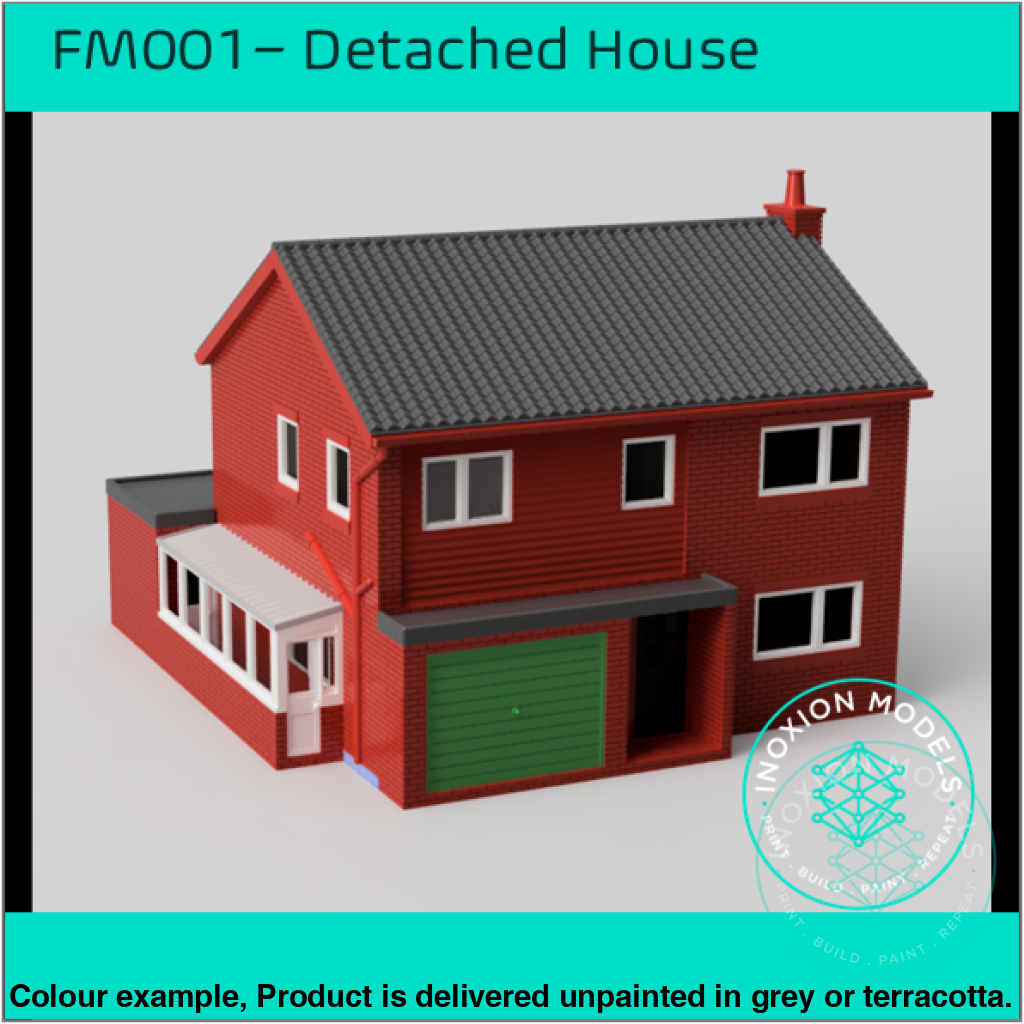 Fm001 – Detached House Oo/Ho Scale Oo Building