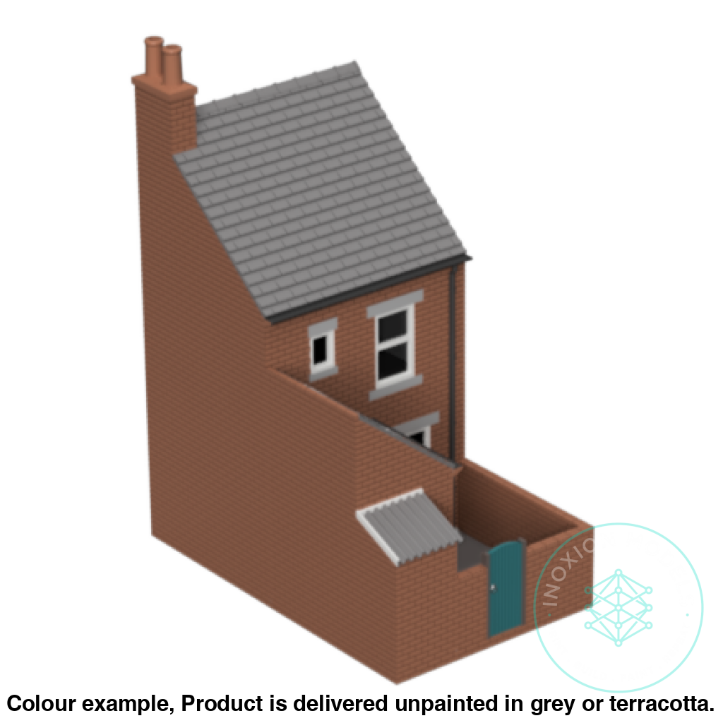 Fm004F – Low Relief Terrace House Oo/Ho Scale Oo Building