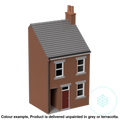 Fm008C – Low Relief Terrace House W Close Oo/Ho Scale Oo Building