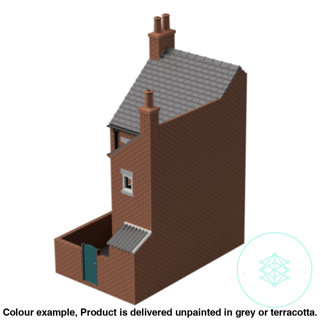 Fm010E – Low Relief Terrace House Oo/Ho Scale Oo Building