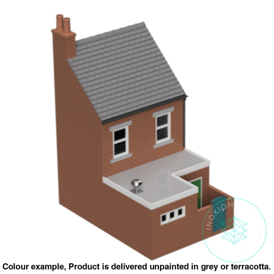 Fm102E – Low Relief Terrace Shop Oo/Ho Scale Oo Building