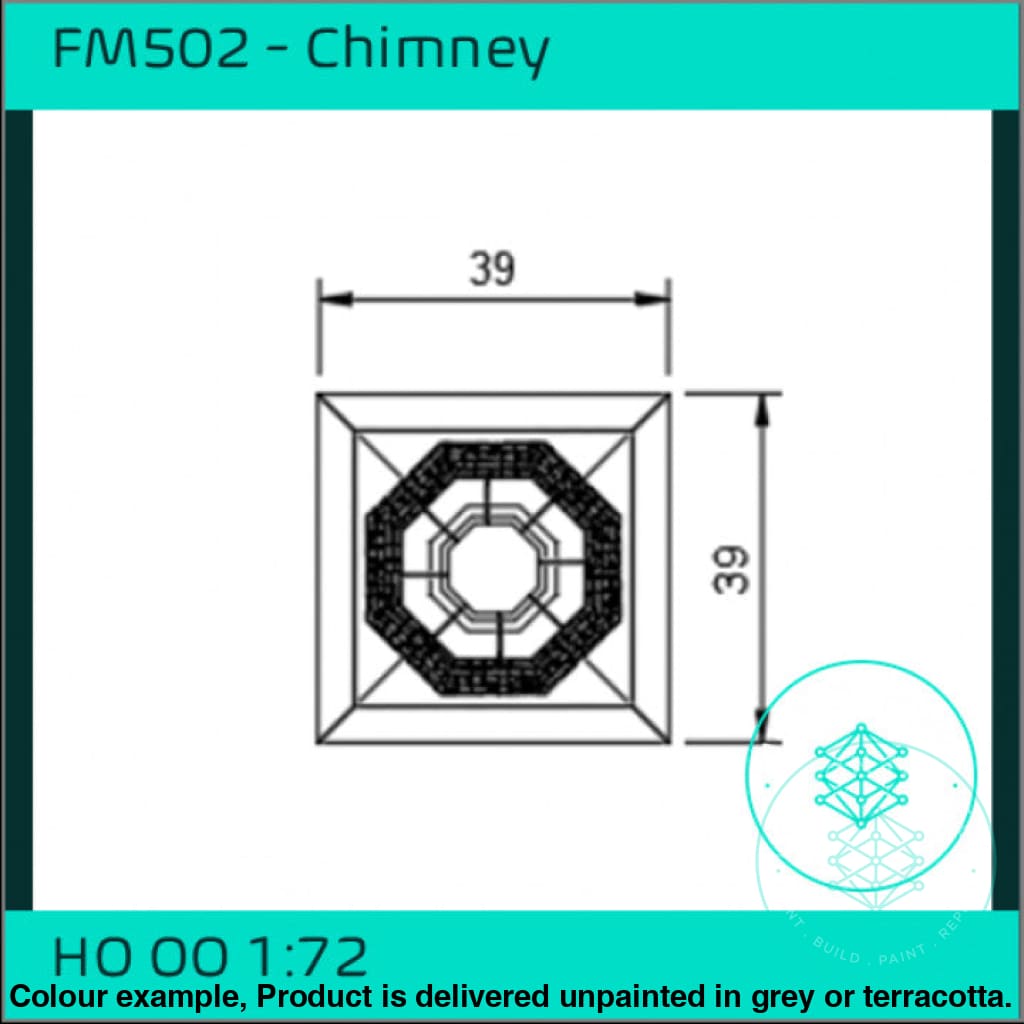 Fm502 – Chimney Oo/Ho Scale Oo Building