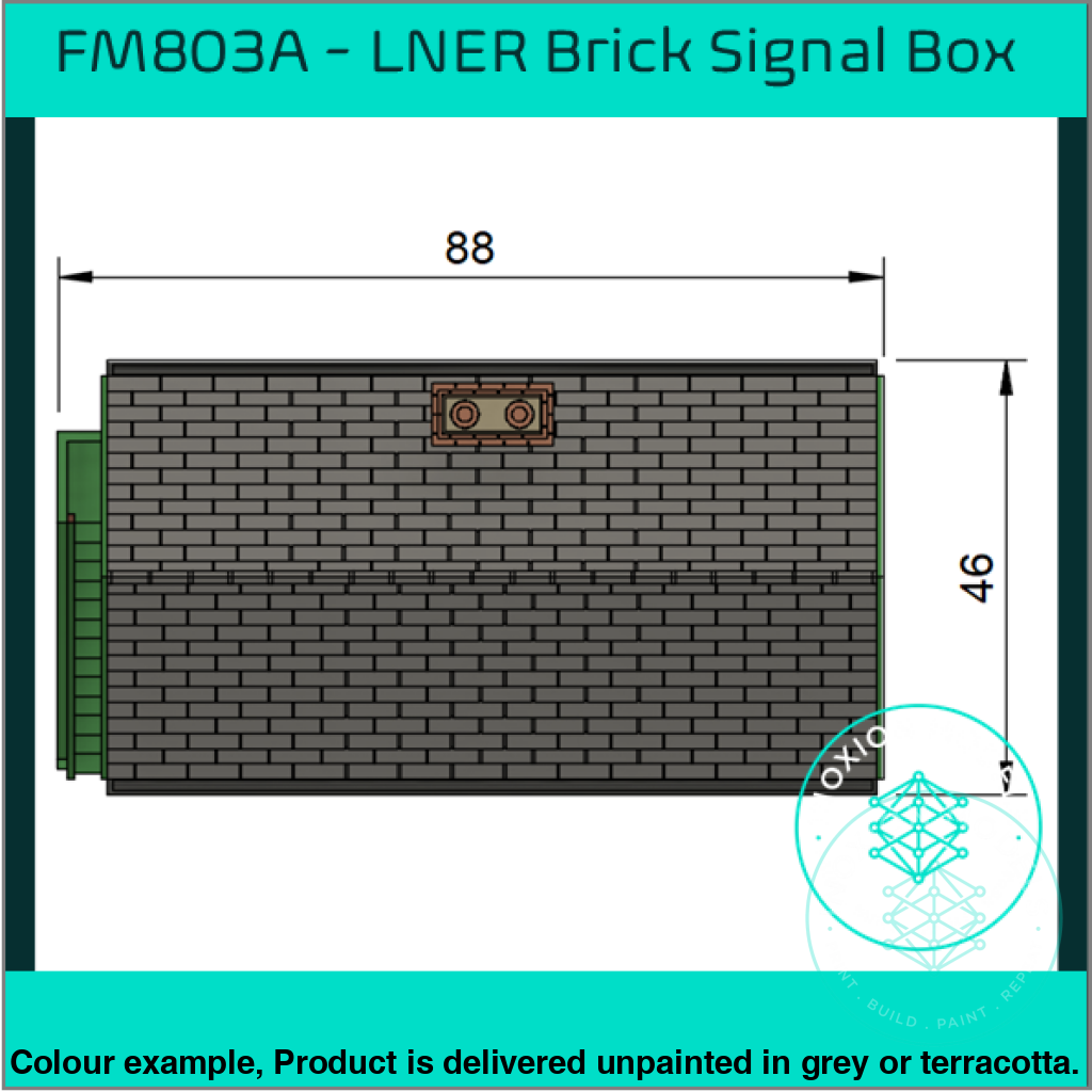 Fm803A – Lner Brick Signal Box Oo/Ho Scale Oo Building