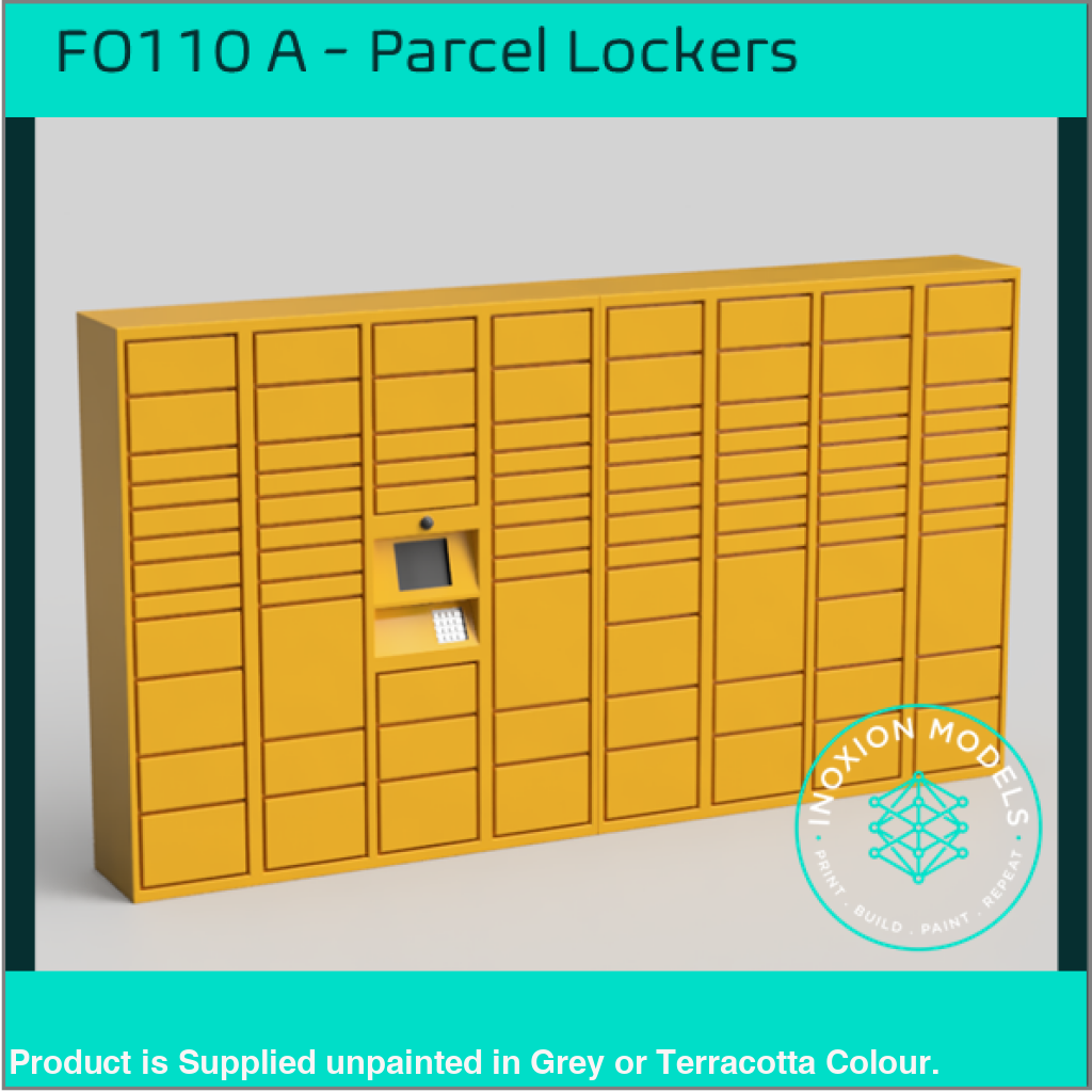 FO110 A – Parcel Lockers OO/HO Scale OO Scale Accessory