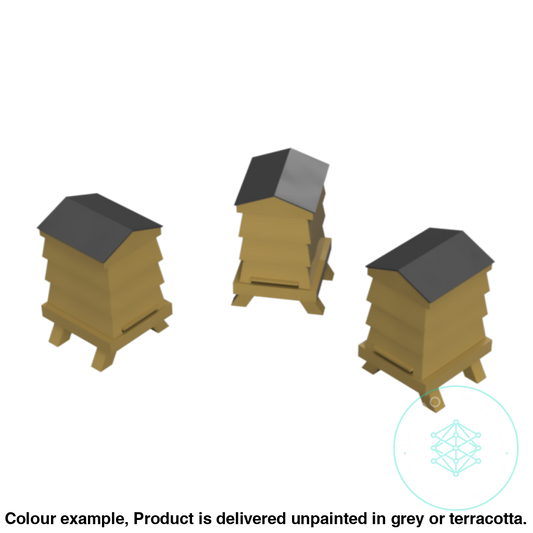 Fo300B – Louvered Beehives Oo/Ho Scale Oo Accessory