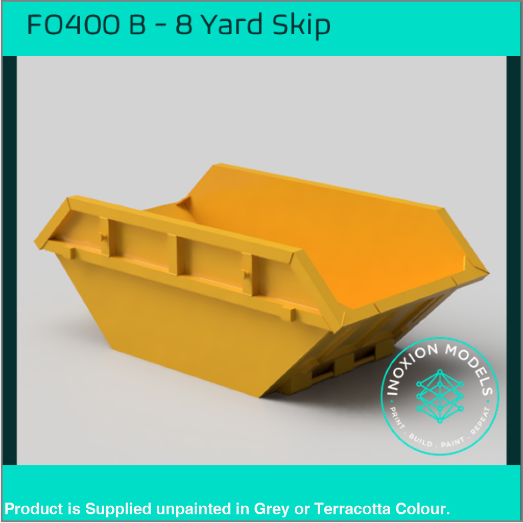 FO400 B – 8 Yard Skip OO/HO Scale OO Scale Accessory