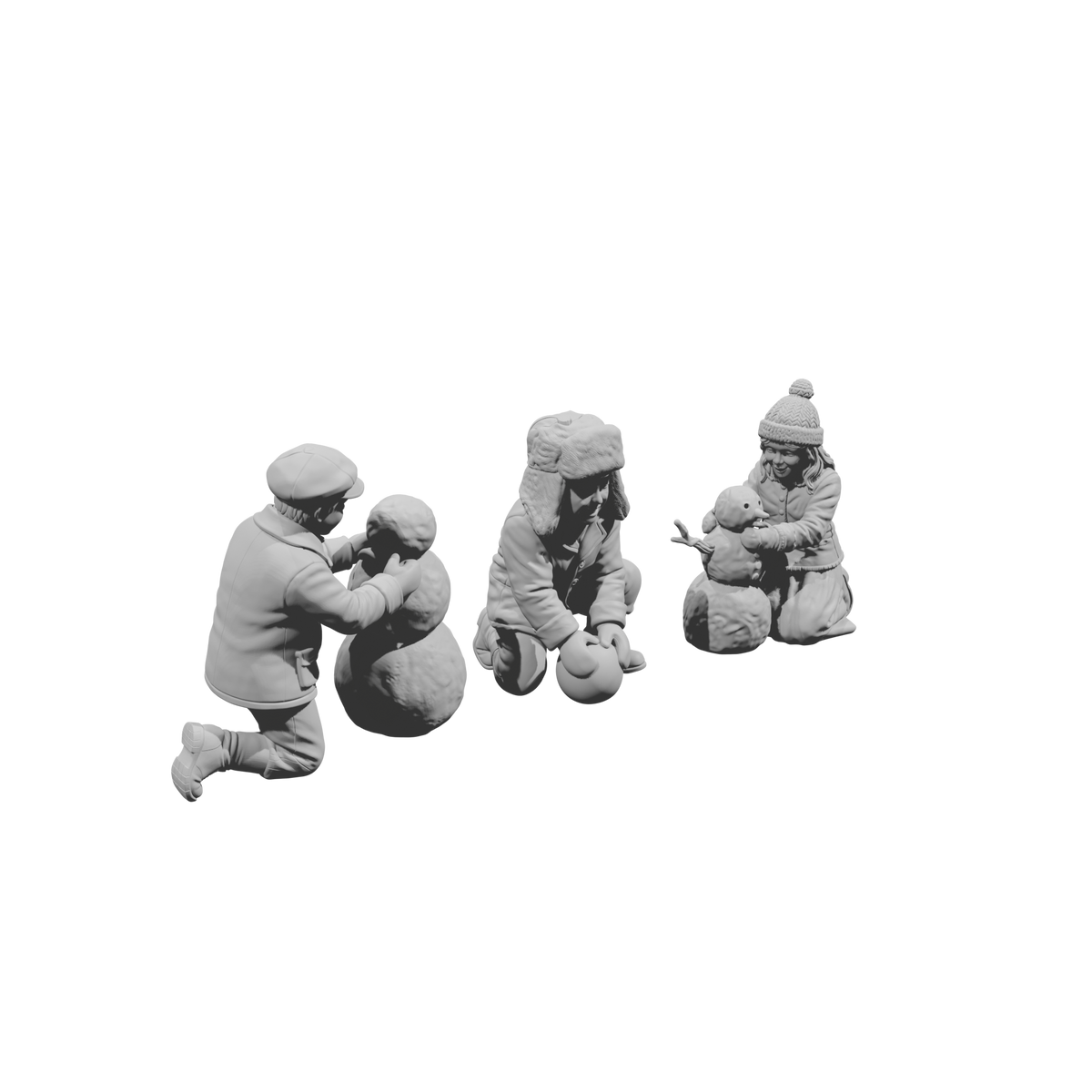 DG104 Winter Scene-Snowman builders