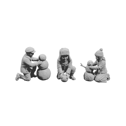 DG104 Winter Scene-Snowman builders