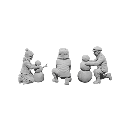DG104 Winter Scene-Snowman builders